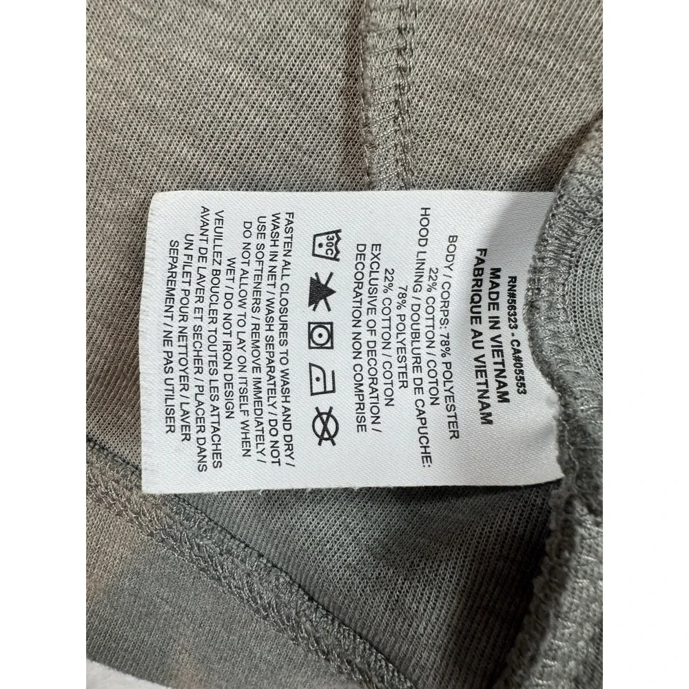 Jordan Dri-FIT‎ Hoodie Mens 2XL Gray Slim Fit Full Zip Jumpman Sweatshirt